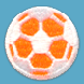 orange soccer ball patch