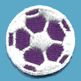 purple soccer ball patch