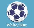 White Blue Patch 