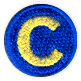 c soccer ball patch