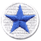blue star soccer patch