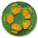 green and yellow soccer ball patch