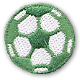 green soccer ball patch