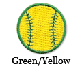 Green / Yellow Softball Patch