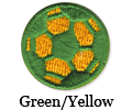 Green / Yellow Soccer Ball Patch
