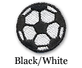 Black / White Soccer Ball Patch